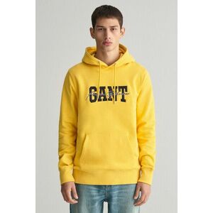 MELEGÍTŐ FELSŐ GANT ARCH SCRIPT HOODIE SMOOTH YELLOW kép