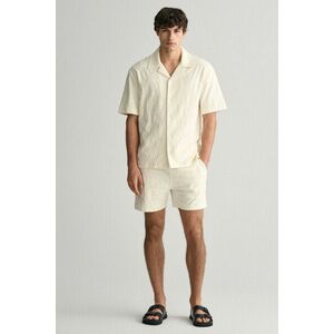 TRÉNINGRUHA RÖVIDNADRÁG GANT TERRY JACQUARD SHORTS CREAM kép