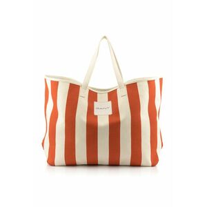 TÁSKA GANT STRIPED CANVAS BEACH BAG PUMPKIN ORANGE kép