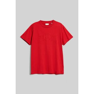 PÓLÓ GANT REG TONAL SHIELD SS T-SHIRT RUBY RED kép