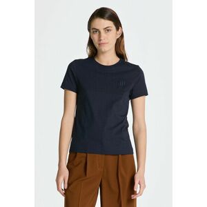 PÓLÓ GANT REG TONAL SHIELD SS T-SHIRT EVENING BLUE kép