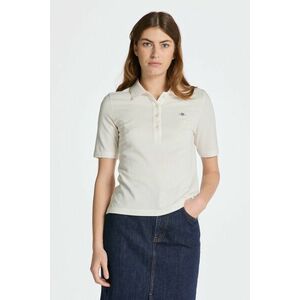 PÓLÓ GANT SLIM SHIELD SS PIQUE POLO EGGSHELL kép