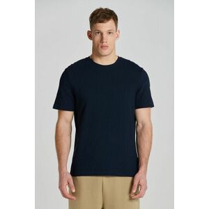 PÓLÓ GANT TEXTURED SS T-SHIRT EVENING BLUE kép