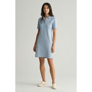 RUHA GANT SLIM SHIELD SS PIQUE POLO DRESS DOVE BLUE kép