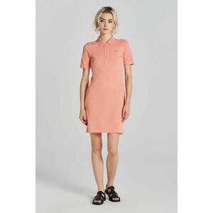 RUHA GANT SLIM SHIELD SS PIQUE POLO DRESS PEACHY PINK kép