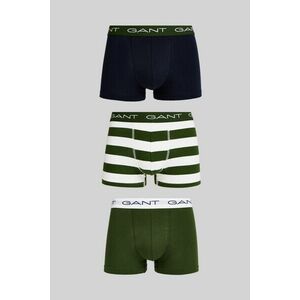 ALSÓNEMŰ GANT STRIPE TRUNK 3-PACK PINE GREEN kép