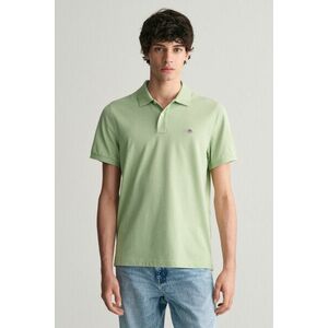 PÓLÓ GANT REG SHIELD SS PIQUE POLO MILKY MATCHA kép