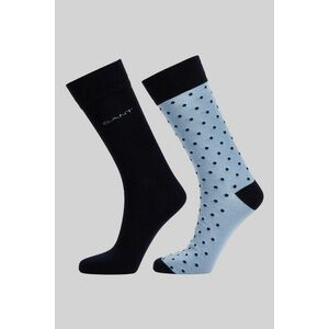 ZOKNI GANT DOT AND SOLID SOCKS 2-PACK DOVE BLUE kép