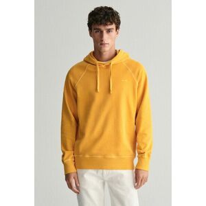 MELEGÍTŐ FELSŐ GANT SUNFADED HOODIE MEDAL YELLOW kép