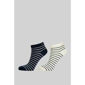 ZOKNI GANT BRETON STRIPE ANKLE SOCKS 2-PACK EVENING BLUE kép