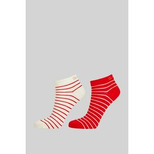 ZOKNI GANT BRETON STRIPE ANKLE SOCKS 2-PACK BRIGHT RED kép