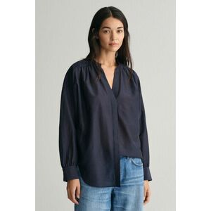 BLÚZ GANT REL COT SILK BLOUSE EVENING BLUE kép