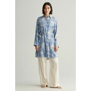 RUHA GANT REL MAGNOLIA PRINT SHIRT DRESS DOVE BLUE kép