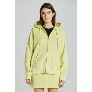 MELEGÍTŐ FELSŐ GANT REL SUNFADED ZIP HOODIE PASTEL LIME kép