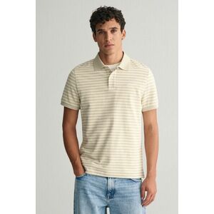 PÓLÓ GANT STRIPED SS PIQUE POLO SILKY BEIGE kép