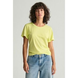 PÓLÓ GANT REG SUNFADED SS C-NECK T-SHIRT PASTEL LIME kép