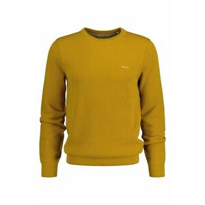 PULÓVER GANT COTTON PIQUE C-NECK DARK MUSTARD YELLOW kép