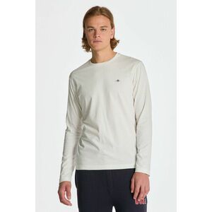 PÓLÓ GANT REG SHIELD LS T-SHIRT EGGSHELL kép