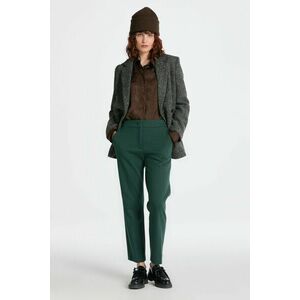 NADRÁG GANT JERSEY CIGARETTE PANT TARTAN GREEN kép