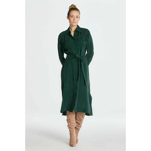 RUHA GANT RELAXED UTILITY SHIRT DRESS TARTAN GREEN kép