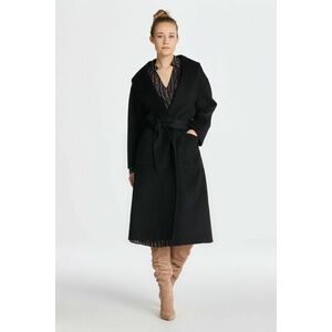 KABÁT GANT HANDSTITCHED BELTED COAT EBONY BLACK kép