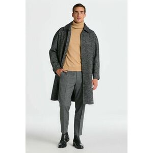 NADRÁG GANT TAPERED HERRINGBONE PANTS BLACK kép