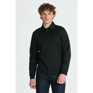 PÓLÓ GANT MERCERIZED LS JERSEY RUGGER BLACK kép