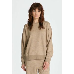 MELEGÍTŐ FELSŐ GANT REL SHIELD C-NECK SWEAT DESERT BROWN kép