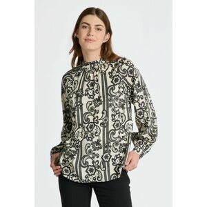 BLÚZ GANT REL LACE PRINT TURTLENECK BLOUSE LINEN kép