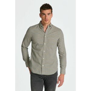 ING GANT REG TWILL MICRO MULTI CHECK SHIRT EGGSHELL kép