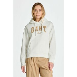 MELEGÍTŐ FELSŐ GANT REL LOGO HOODIE EGGSHELL kép