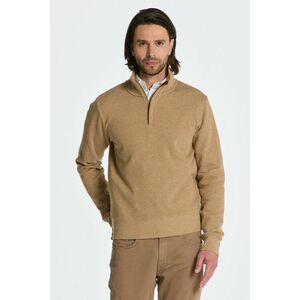 MELEGÍTŐ FELSŐ GANT SACKER RIB HALF ZIP KHAKI MEL kép