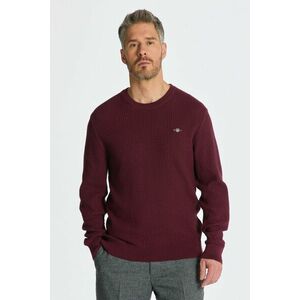 PULÓVER GANT COTTON TEXTURE C-NECK RED SHADOW kép