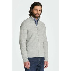 PULÓVER GANT 2TONE LINKS-LINKS FZ GREY MELANGE kép