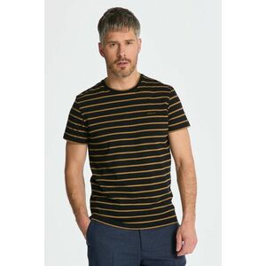 PÓLÓ GANT STRIPED SS T-SHIRT BLACK kép