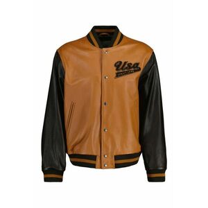 DZSEKI GANT LEATHER VARSITY JACKET ARGAN OIL kép