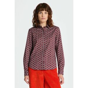 ING GANT REG GEOMETRIC COT VOILE SHIRT PLUMPED RED kép