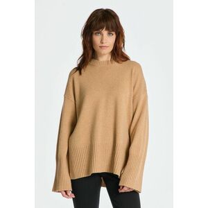 PULÓVER GANT D1. LOUNGE C-NECK SWEATER DARK KHAKI kép