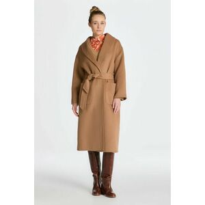 KABÁT GANT HANDSTITCHED BELTED COAT WARM KHAKI kép