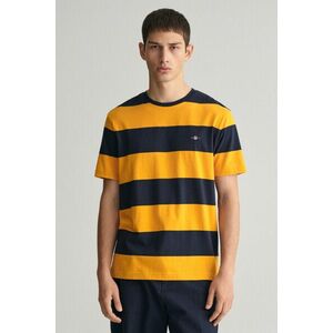 PÓLÓ GANT BAR STRIPE SS T-SHIRT MEDAL YELLOW kép