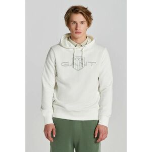 MELEGÍTŐ FELSŐ GANT LOGO HOODIE EGGSHELL kép