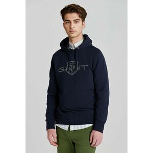 MELEGÍTŐ FELSŐ GANT LOGO HOODIE EVENING BLUE kép