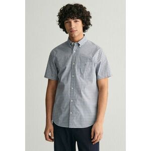 ING GANT REG POPLIN MICROCHECK SS SHIRT DOVE BLUE kép