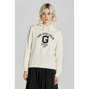 MELEGÍTŐ FELSŐ GANT REG LOGO HOODIE CREAM kép