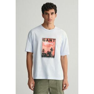 PÓLÓ GANT WASHED GRAPHIC SS T-SHIRT LIGHT BLUE kép