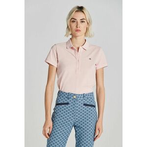 PÓLÓ GANT SLIM SHEILD CAP SLEEVE PIQUE POLO FADED PINK kép