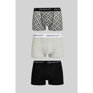 ALSÓNEMŰ GANT G PATTERN TRUNK 3-PACK BLACK kép