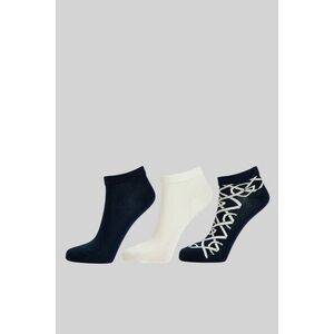 ZOKNI GANT G PATTERN ANKLE SOCKS 3-PACK EVENING BLUE kép