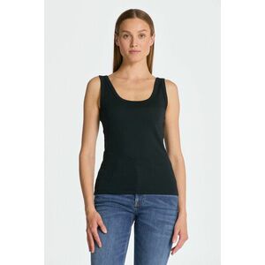 TOP GANT SLIM RIBBED TANK TOP BLACK kép