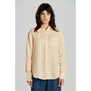 ING GANT REL STRIPED LINEN SHIRT MEDAL YELLOW kép